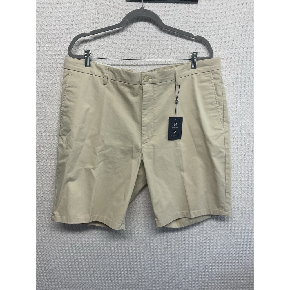JoS A Bank Performance‎ Shorts Mens 40x9 Khaki Cotton Tailored Traveler NEW